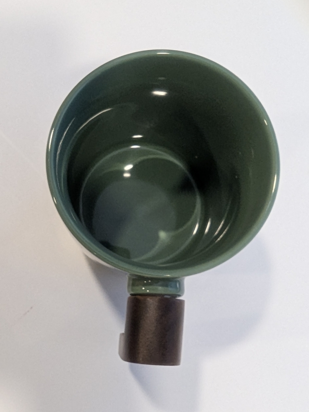 (3/30$) Phantom Chef Wood Handle Coffee Mug - Sage - Picture 4 of 6